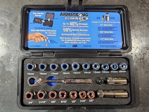 Armstrong Eliminator Ratchet System 19 Piece Metric/SAE 3/8" - Picture 1 of 4