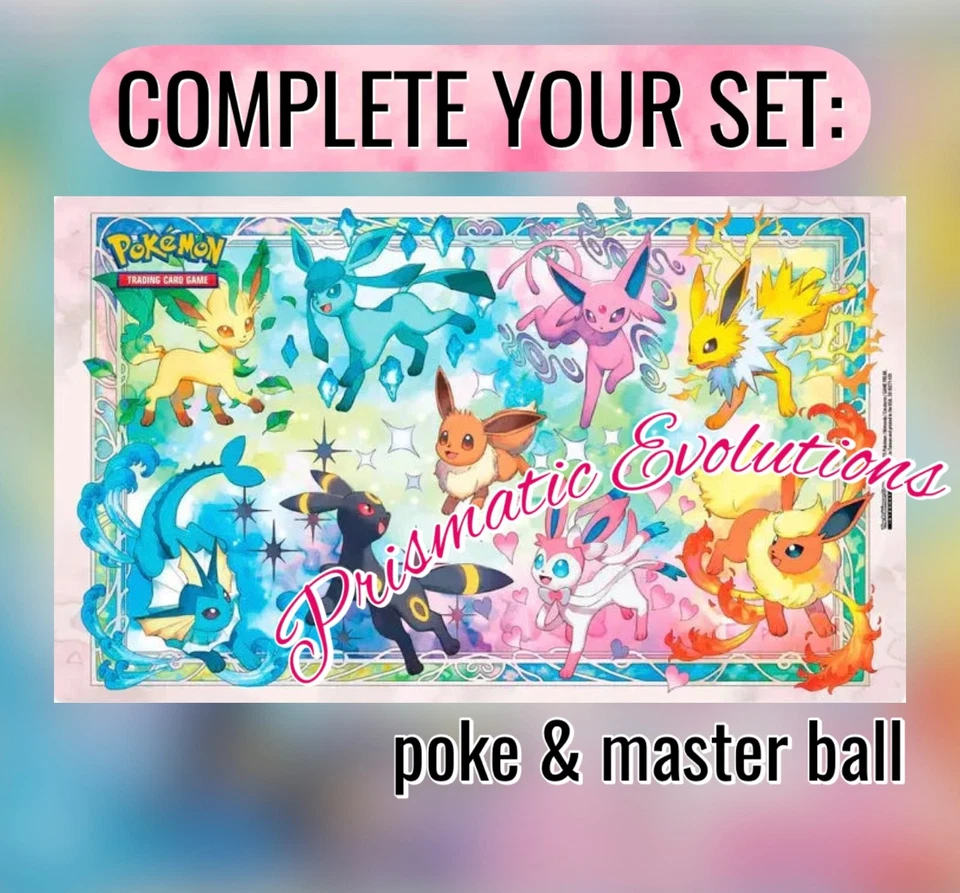 Pokemon Prismatic Evolutions: Choose Your Card! 🔥Poke Ball & Master Ball🔥 - Image 1 of 1