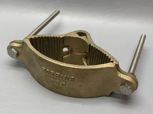 Robbins 63C Pipe Bonding Clamp Bronze Lightning Rod Mounting 2-1/2″ to 4-1/2″ OD - Picture 1 of 3