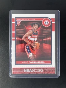 2024-25 Panini NBA Hoops Bub Carrington RC Rookie Card Base - Picture 1 of 2