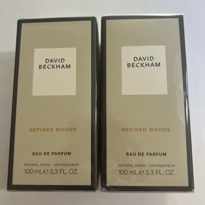 Lote de 2 eau de parfum unisex David Beckham Refined Woods 3,3 fl. oz. / 100ml Foto 1 de 4