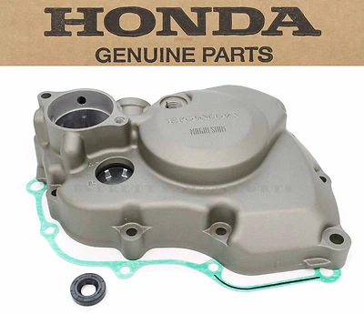 Cubierta del motor del estator izquierdo CRF450 R 04-08 (con junta y sello) genuina Honda #o13 Foto 1 de 4