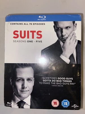 New, Factory Sealed, SUITS Season One-Five, Blu-Ray, 19 Discs, 76 Episodes Foto 1 de 4