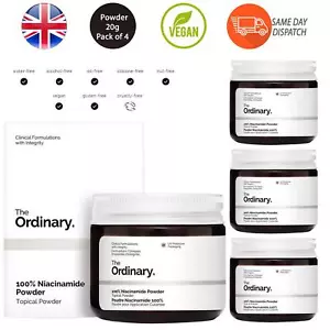 The Ordinary 100% Niacinamide Powder Use Unbroken All Skin Types 20g Pack of 4 - Picture 1 of 3