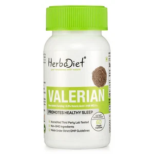 Valerian Extract Veg Capsules Natural Sleep Aid Relieve Stress Supplement Pills - Picture 1 of 4