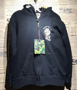 BAPE KIDS Baby Milo Hoodie  zip parka size 130cm black A BATHING APE F/S - Picture 1 of 8