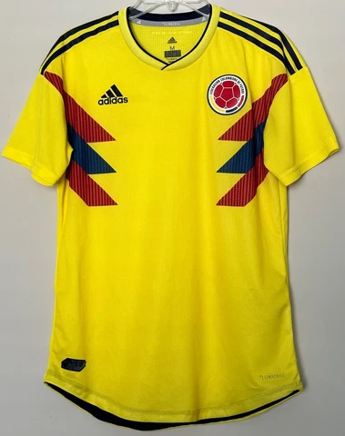 Adidas Colombia Soccer Jersey Men’s Size Medium Futbol Shirt Yellow Cover
