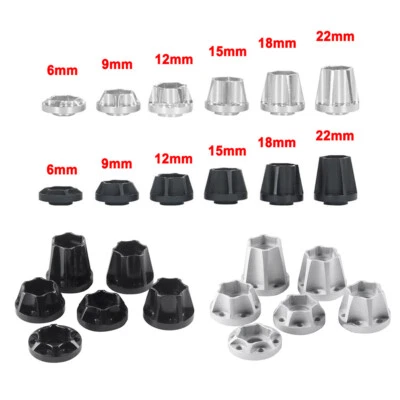 4PCS 12mm Height Metal Wheel Hex Hub For 1/10 RC Cler 1.9 2.2 Wheel Rim 6mm-22mm - Image 1 of 4