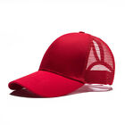 Summer Baseball Cap Women Messy Bun Ponytail Adjustable Sport Trucker Hat Cute‹
