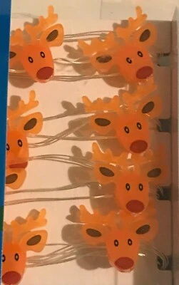 Winter Wonder Lane Rudolph Reno Funciona con Batería 25 Luces LED Temporizador NUEVO Foto 1 de 4