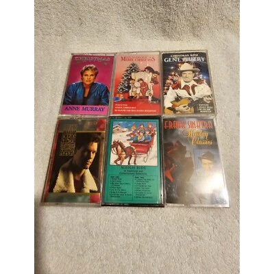 Christmas Cassette Tapes Lot Anne Murray Gene Autry Sinatra Holiday Music - Image 1 of 2