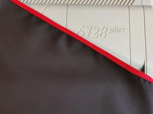 AMSTRAD 6128 PLUS - Staubschutz - graphitgrau Baumwollcanvas  - Bild 1 von 3