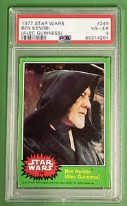 1977 Star Wars Card #249 Ben Kenobi Alec Guinness PSA 4 Cert #65314201 - Picture 1 of 13