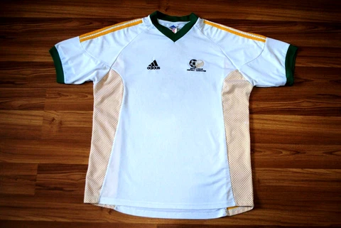 SOUTH AFRICA HOME FOOTBALL SHIRT 2002-2004 ADIDAS SOCCER JERSEY SIZE MENS LARGE Cover