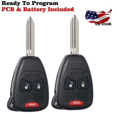 2 For 2007 2008 2009 2010 2011- 2016 Jeep Compass Remote Car Key Fob OHT692427AA - Image 1 of 3