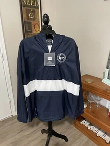 Charles River Rain Jacket Men's Large Navy Blue 1/4 Zip Long Sleeve Pockets - Picture 1 of 5