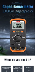 Professional Digital Capacimeter 6000 counts Capacitor Capacity Meter Lcr Tester - Picture 1 of 5