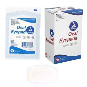 SM Dynarex Oval Eye Pad 11/5x25/8 - 50 Counts - Picture 1 of 1