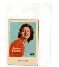 1956 Dutch Gum Studio Set B - Kellogg's Back JEAN PETERS   [EX-ExMt]