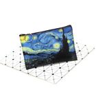 Large Capacity Cosmetic Bag Oil Painting Makeup Pouch Bag Travel Coin Purse