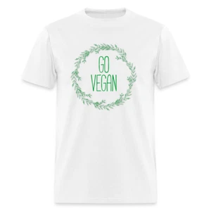 Go Vegan Shirt Vegetarian T-Shirt Healthy Food Gr. S-6XL - Bild 1 von 40