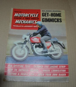 Motorcycle Mechanics Magazine March 1967 BSA A65 Spitfire & Vespa S.90 Tests - Picture 1 of 1