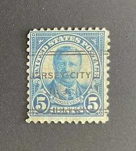 Jersey City, New Jersey Type 247 DLE Precancel - 5 cents Roosevelt - U.S. #637 - Picture 1 of 1