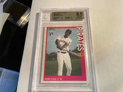 2022 ARCHIVES SNAPSHOTS #26 ONEIL CRUZ PITTSBURGH PIRATES RC BGS 9.5 GEM MINT - Image 1 of 2