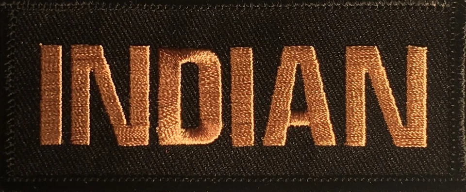 CHALECO MOTO INDIO TRIBU BORDADO HIERRO EN CHALECO PARCHE S-18 Foto 1 de 1