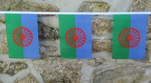 Welt Roma Kongress Flagge Polyester Wimpelkette - Bild 1 von 4