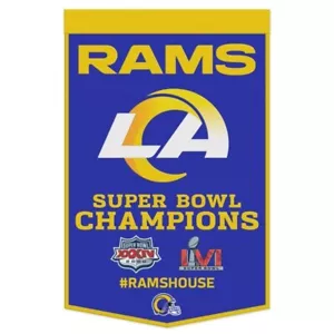 Los Angeles Rams NFL 24" x 38" Embroidered Wool Super Bowl Banner Wincraft - Picture 1 of 1