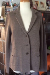 Strickblazer von Hessnatur, aus 100% Schurwollw, Gr.44, Fb.braun - Bild 1 von 7