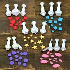 3Pcs Cake Cutter Cookie Ejector Fondant Stamp Plunger Cutters Mold Embossed Star