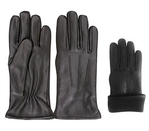 LADIES DESIGNER CLOTHING GLOVE CASUAL DRESSING REAL LEATHER GLOVES INSIDE FLEECE - Picture 1 of 2