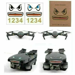 2x Carbon Fiber Decal Sticker for DJI Mavic Pro/AIR/Spark Drone Decoration Parts - Picture 1 of 12