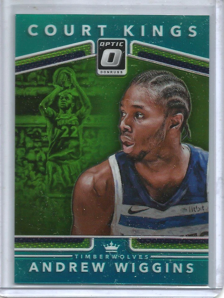 Andrew Wiggins 17/18 Donruss Optic Court Kings Aqua Prizm #13/25 - Image 1 of 1