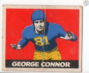 1948 Leaf Football Card #37 George Connor-Chicago Bears Poor Grade Rookie Card