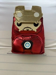 Loungefly x Marvel Iron Man Light Up Mini Rucksack Metallic Leder - Bild 1 von 7