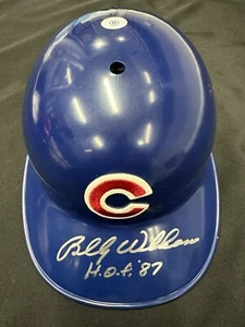 Billy Williams HOF 87 Signed Authentic Chicago Cubs Batting Helmet JSA - Picture 1 of 3