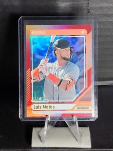 2024 Panini Donruss Luis Matos Red Orange Refractor /275 - San Francisco Giants  - Picture 1 of 2