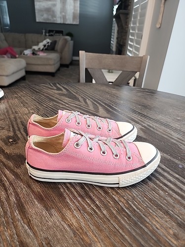 Converse All Star rosa basso bambini taglia 13 5