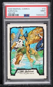 1990 Marvel Comics Jim Lee Punisher Wolverine Survival #13 PSA 9 MINT 0x1m