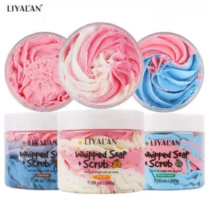 Whipped Soap Bath Cleansing Moisturizing Body Wash Exfoliating Smooth Skin Rainb - Picture 1 of 17