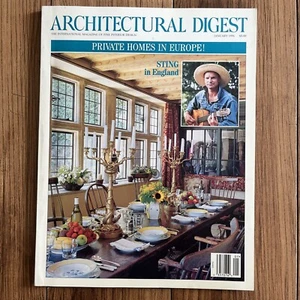Architectural Digest January 1996 vtg Magazine Interiors Design Advertisements - Picture 1 of 5