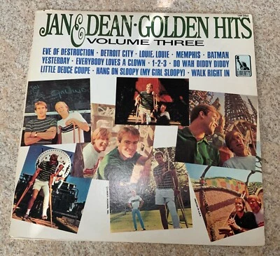 JAN & DEAN GOLDEN HITS VOLUME THREE LP LIBERTY LST-7460 EX/VG+ - Image 1 of 4