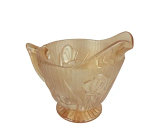 Iris & Herringbone Iridescent Creamer by Jeannette Carnival Flora Gold - Picture 1 of 4