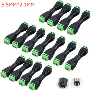 20x DC Steckverbinder Hohlbuchse Hohlstecker 5,5x2,1mm Adapter Netzteil Kupplung - Bild 1 von 12