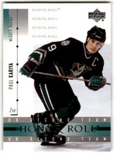 2001-02 Upper Deck Honor Roll Paul Kariya #43 Anaheim Mighty Ducks