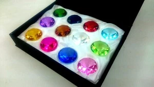 Diamond Jewel Briefbeschwerer Schliff Box Glanz Set, 12 Stück - Bild 1 von 14