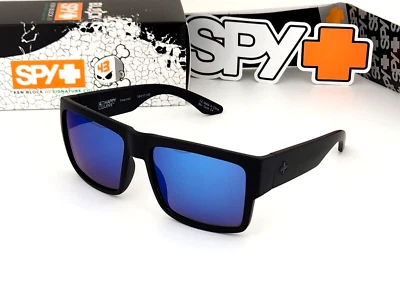 Gafas de sol polarizadas Cyrus marco negro mate lente espejo azul logotipo negro 140 mm Foto 1 de 4